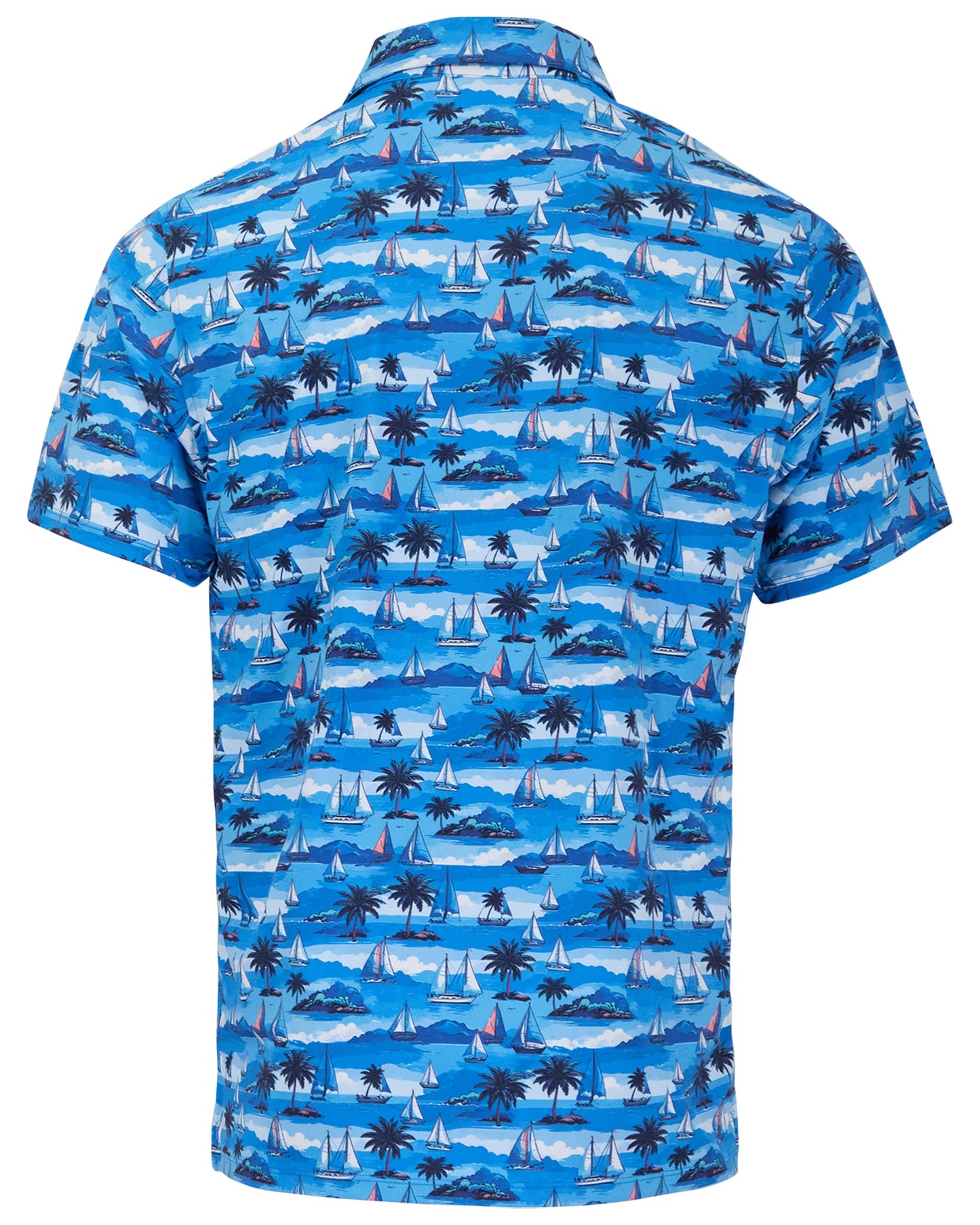 HUDSON GOLF PERFORMANCE POLO SAILING BAY BLUES