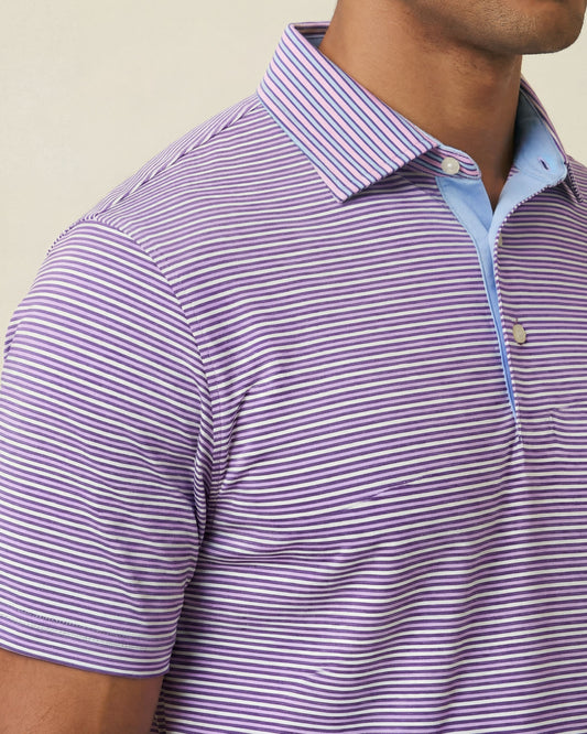 HUDSON GOLF PERFORMANCE POLO SOMERSET PK BLU