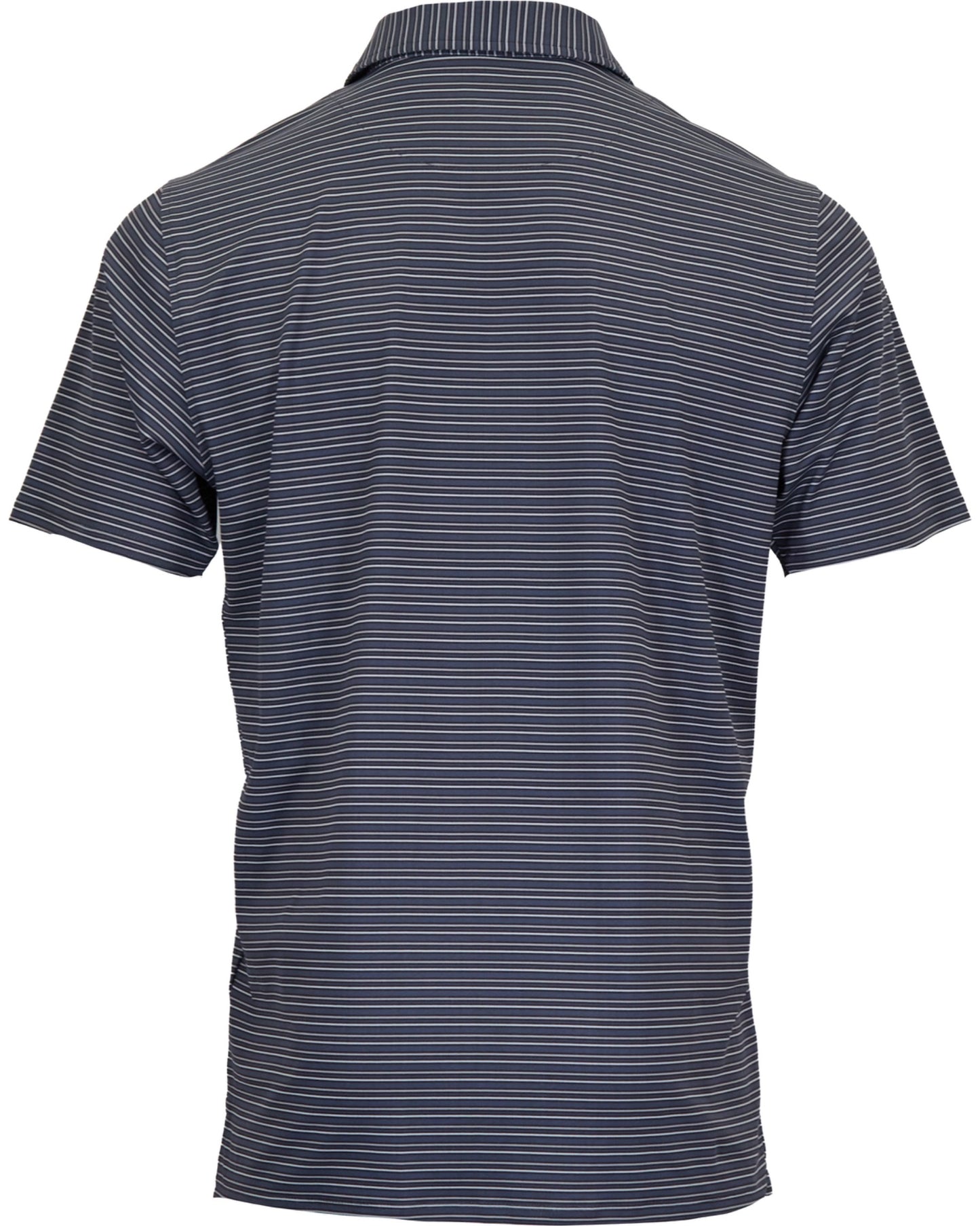 HUDSON GOLF PERFORMANCE POLO TRAIN TRACK BLACK