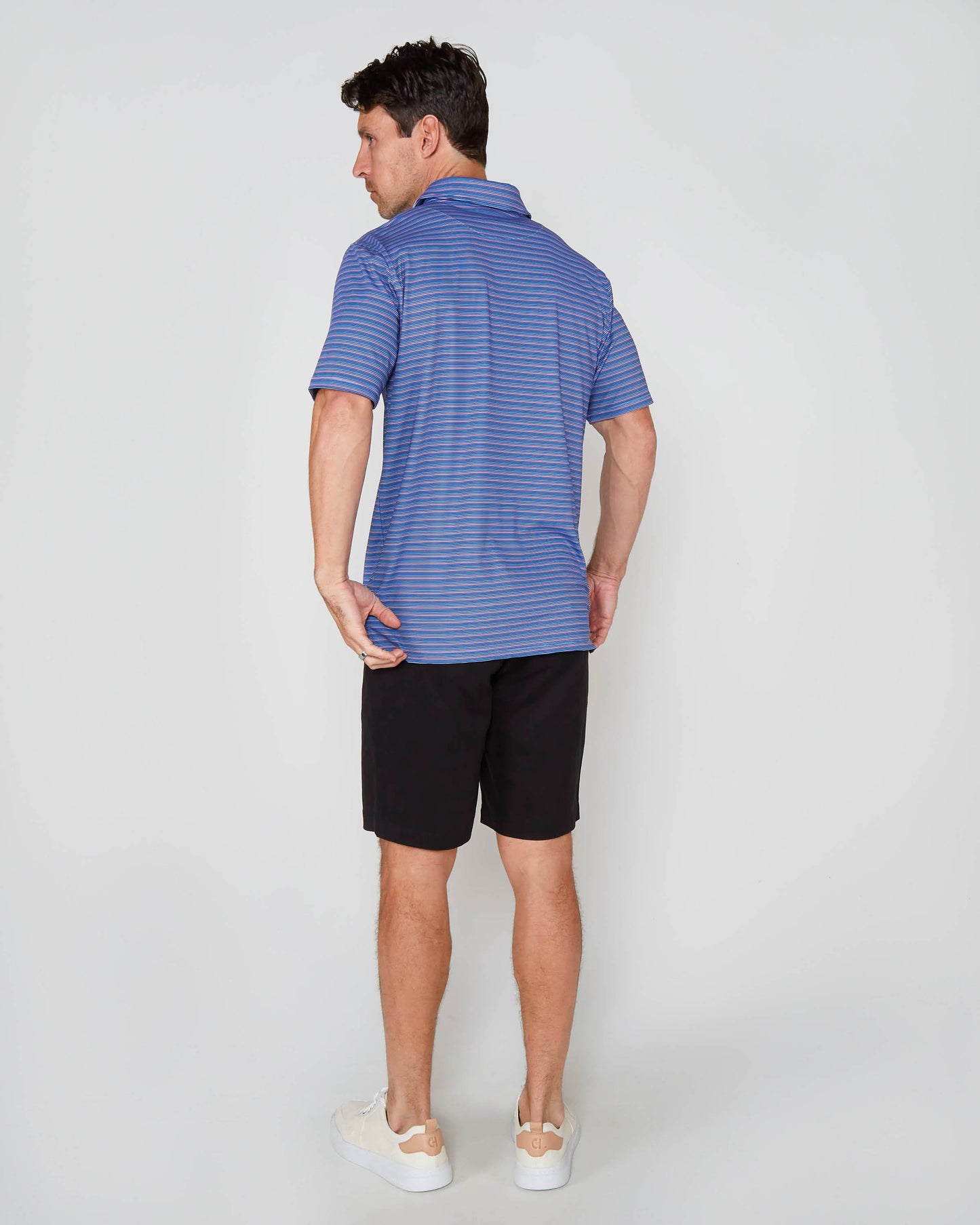 FLAT FRONT SHORT  BLACK