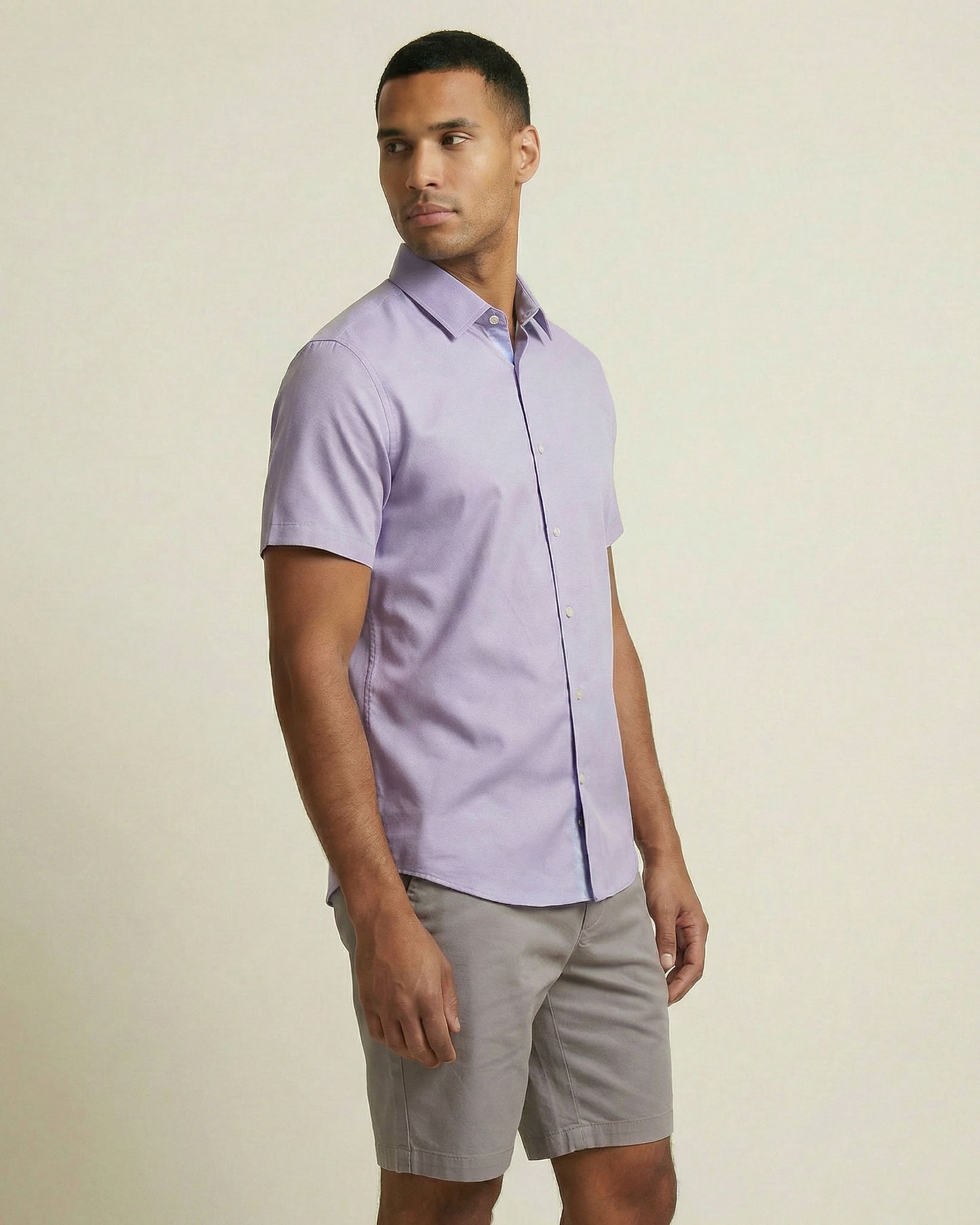WILLIAM FLAT FRONT SHORT GREY