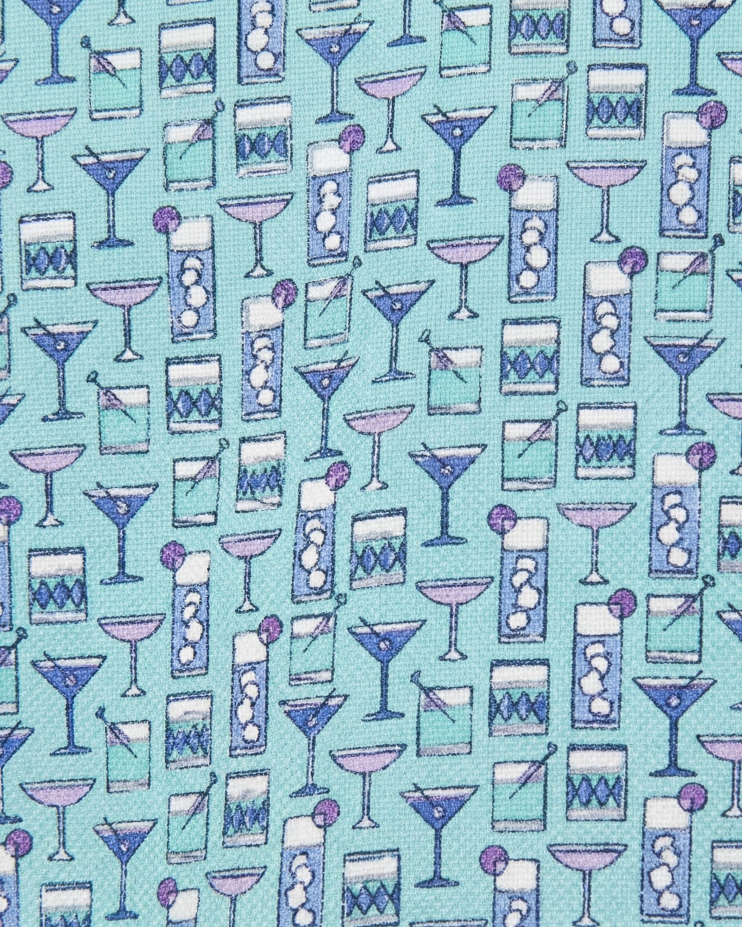 NEWARK PERFORMANCE PRINT SHIRT OXFORD CHEERS MINT
