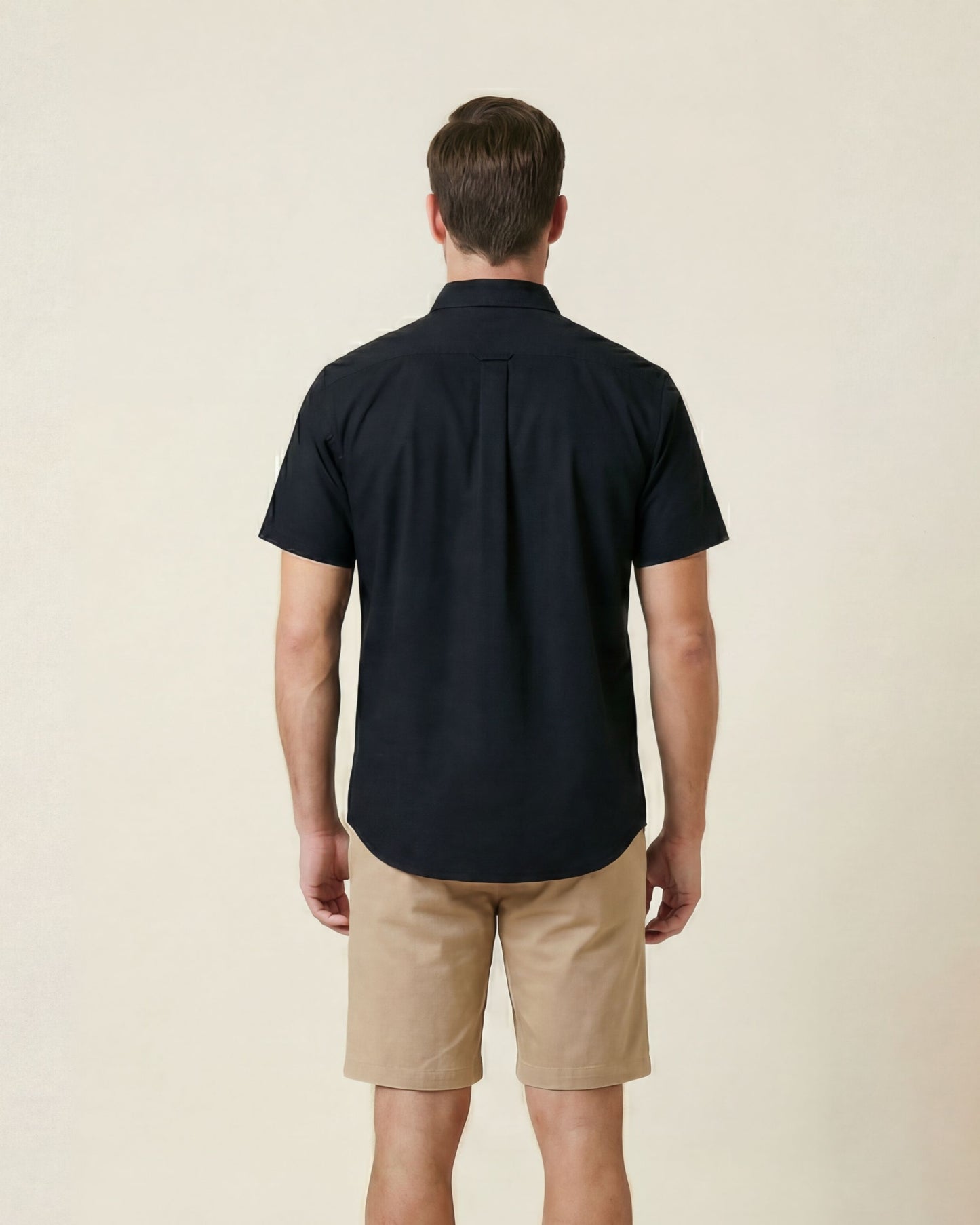 NEWARK PERFORMANCE PRINT SHIRT OXFORD BLACK