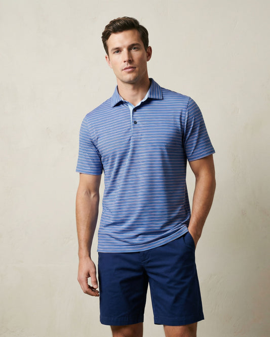 HUDSON GOLF PERFORMANCE POLO BRISTOL NAVY