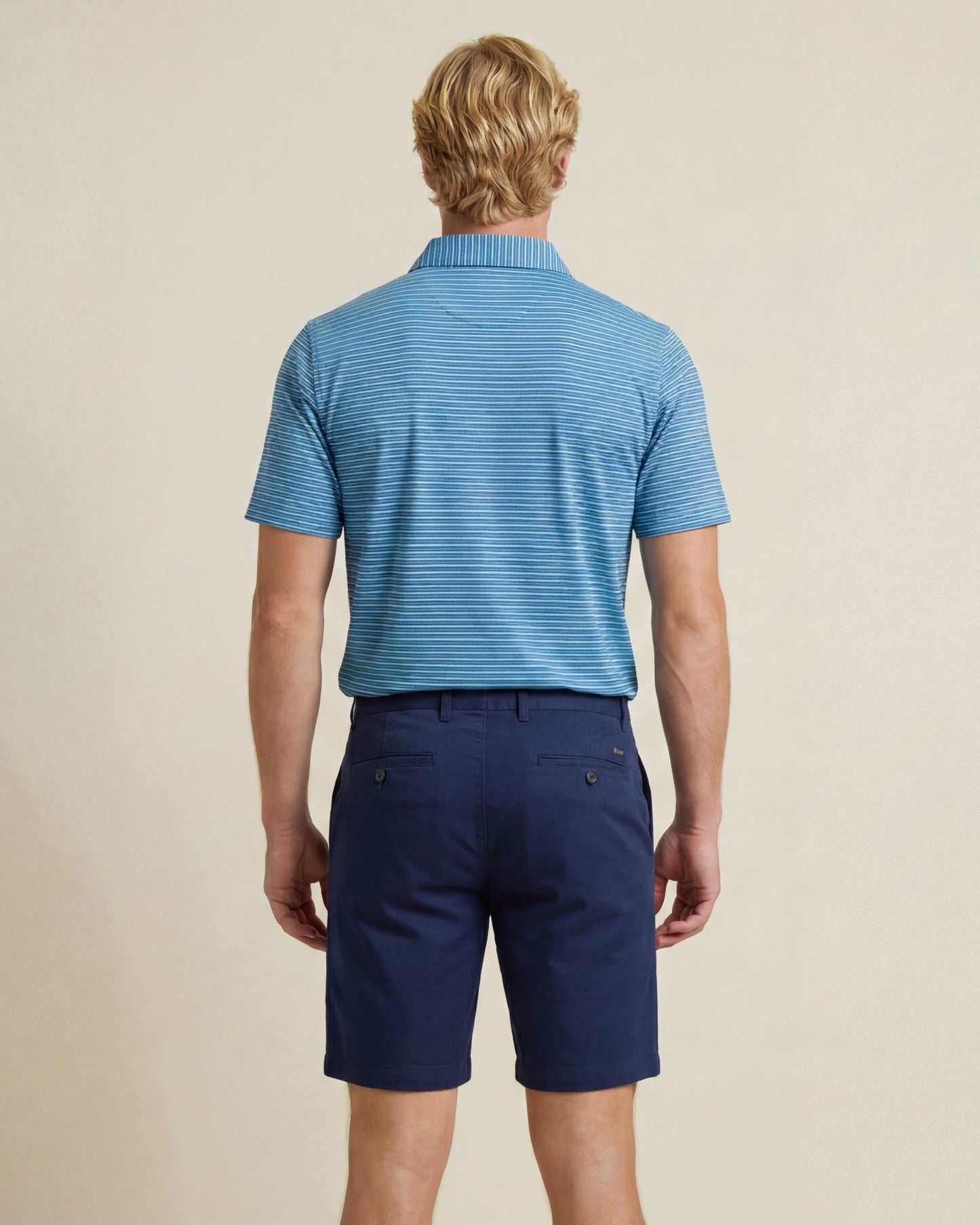 HUDSON GOLF PERFORMANCE POLO SOMERSET MT BLU