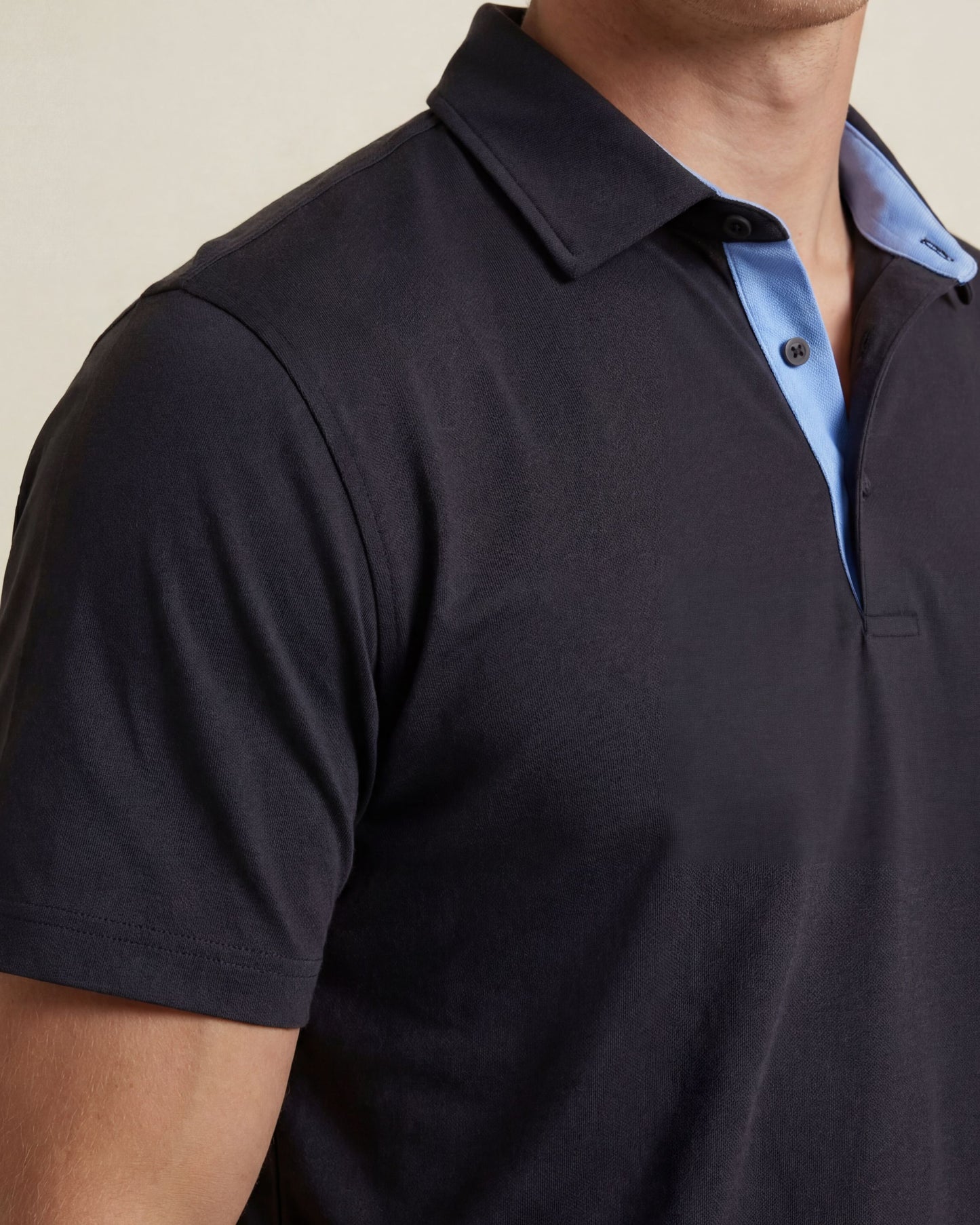 HUDSON GOLF PERFORMANCE POLO BLACK