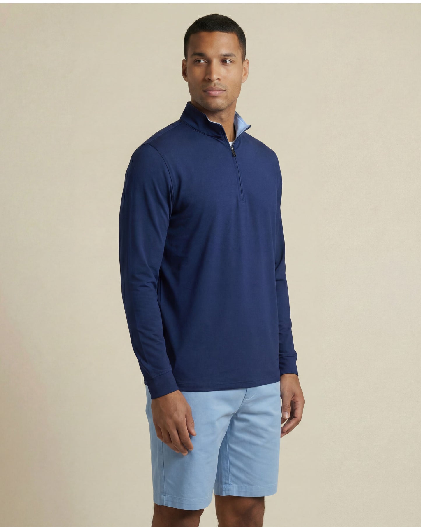 YORK GOLF PERFORMANCE QUARTER ZIP NAVY