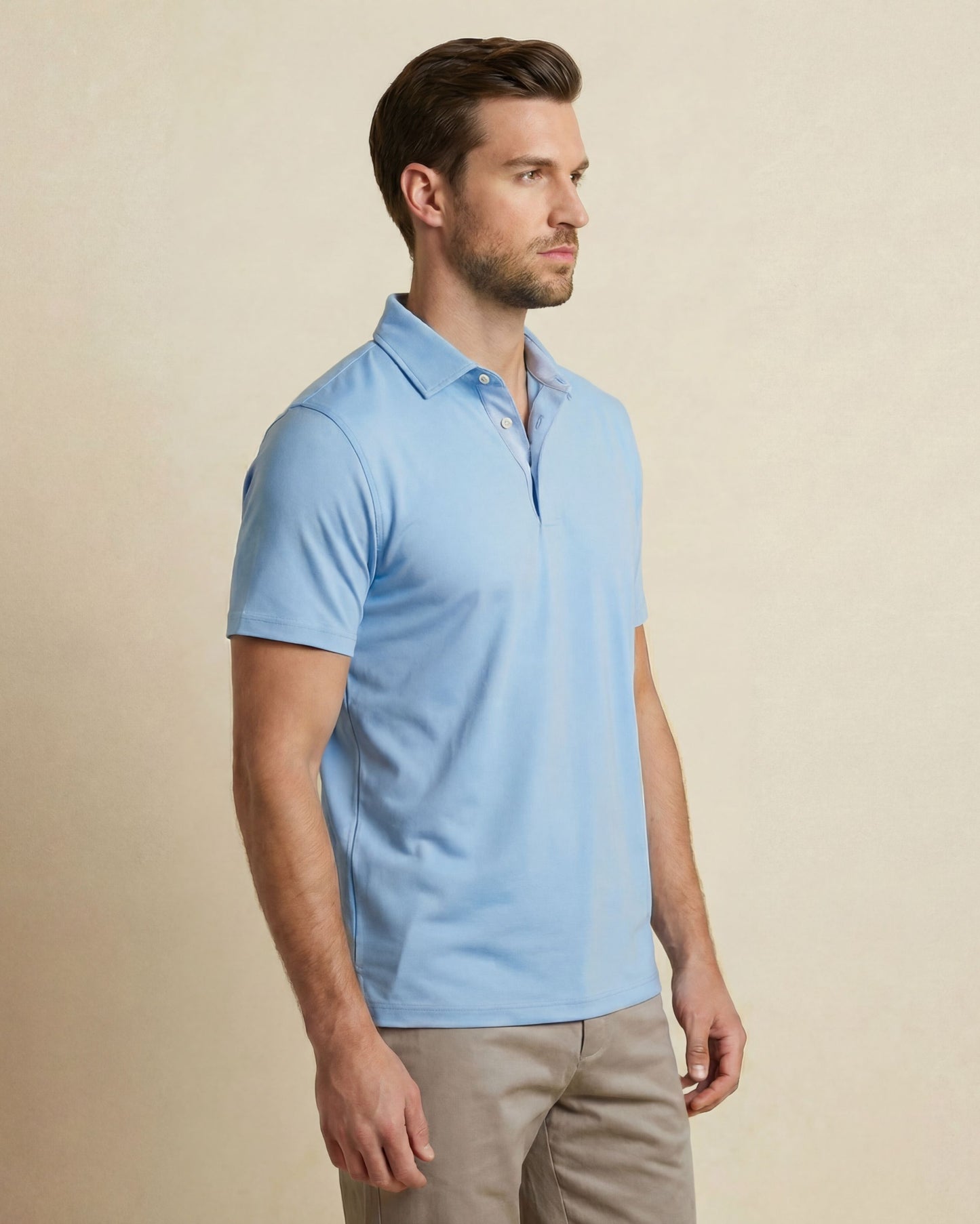 HUDSON GOLF PERFORMANCE POLO BLUE