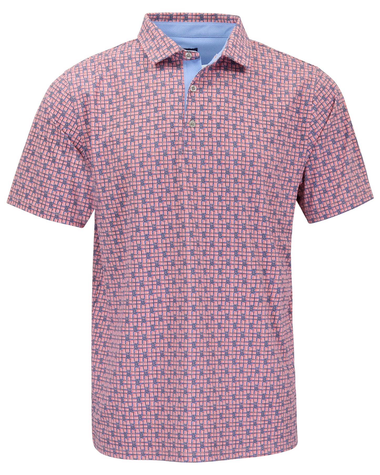 HUDSON GOLF PERFORMANCE POLO TIC TAC CLUB CORAL