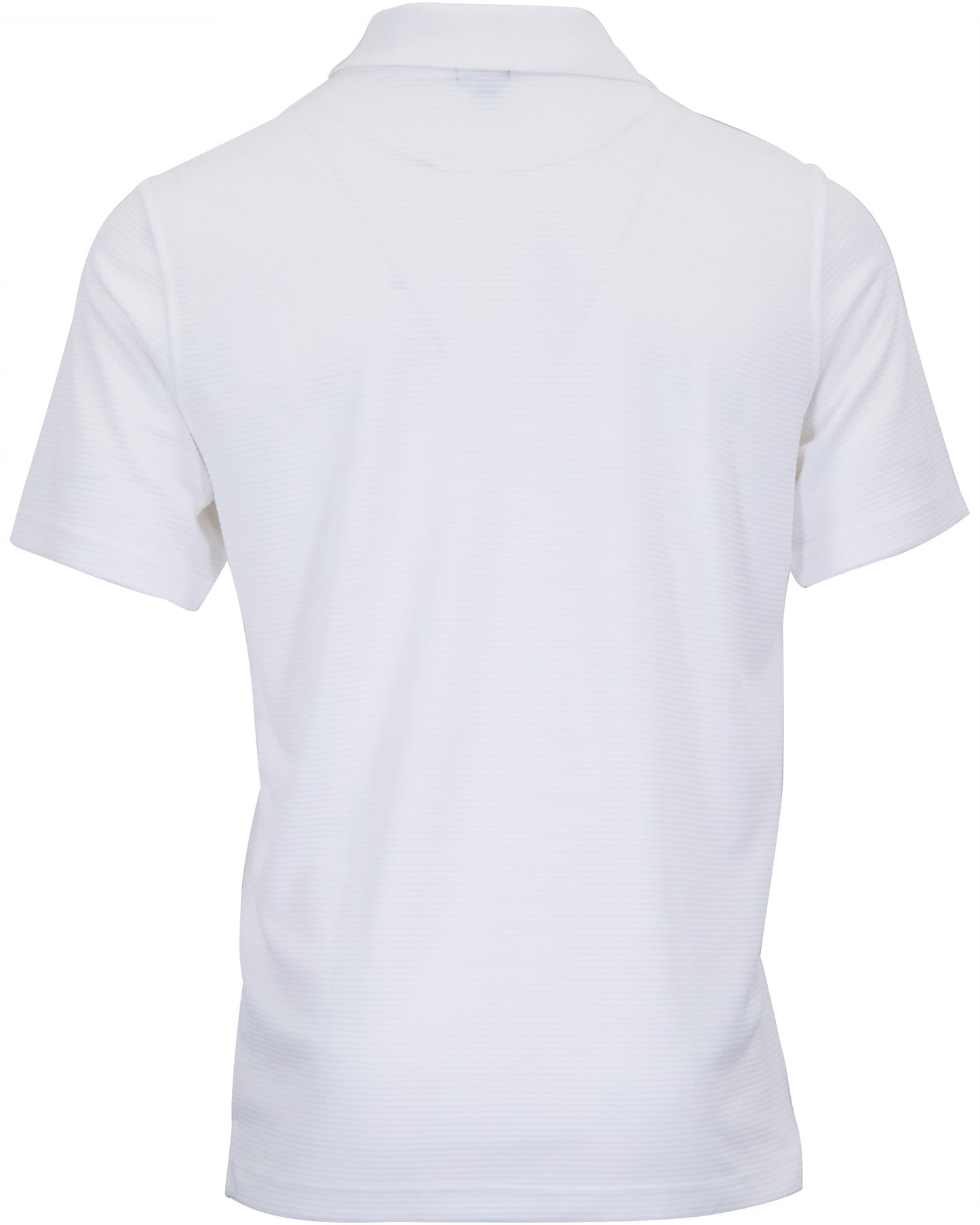 PRESTON OTTOMAN TEXTURED GOLF PERFORMANCE POLO  WHITE