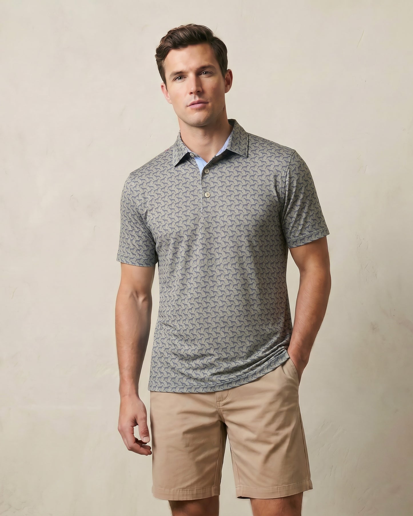 HUDSON GOLF PERFORMANCE POLO ENGLISH POINTER SAGE