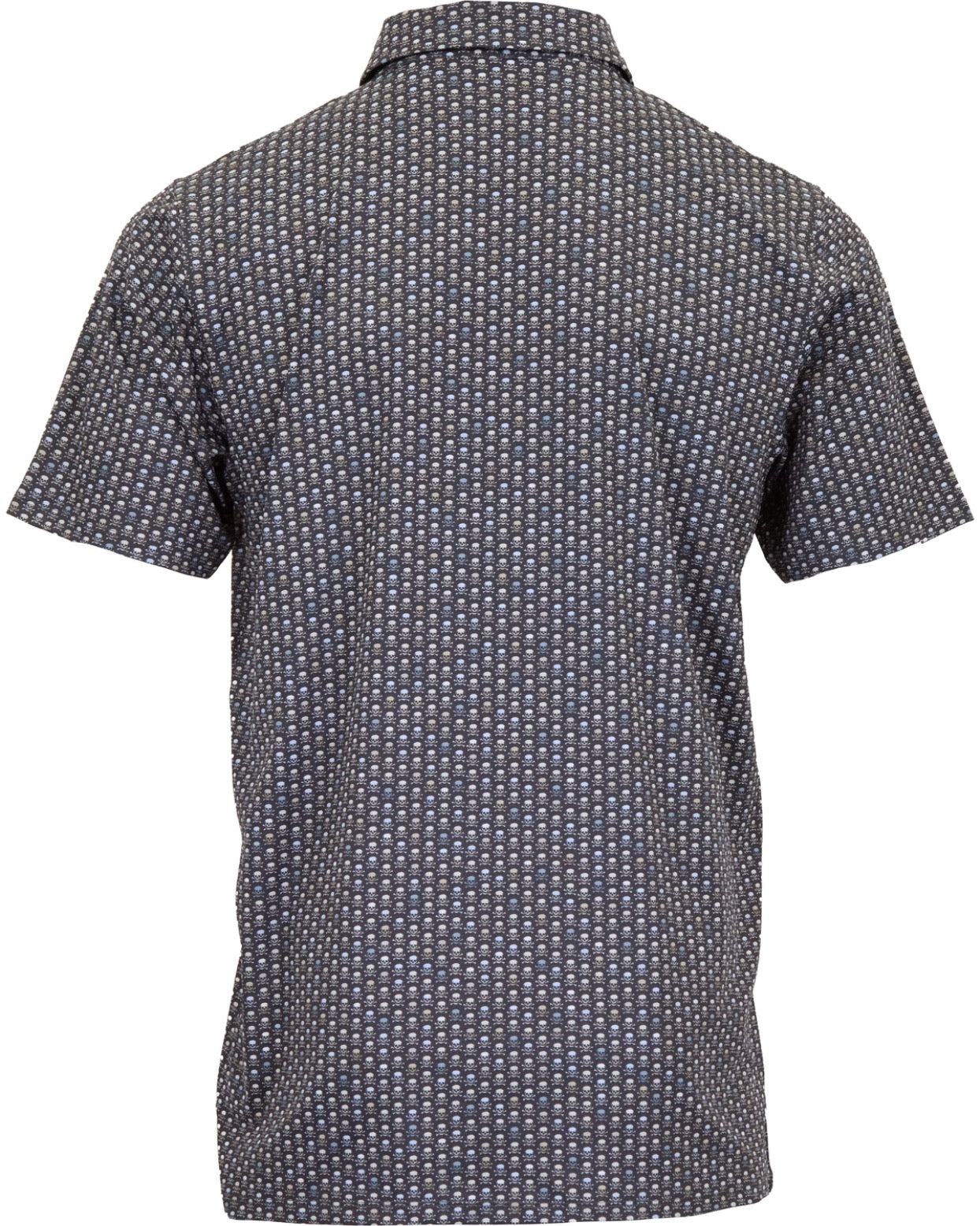 HUDSON GOLF PERFORMANCE POLO HAPPY SKULLS BLACK